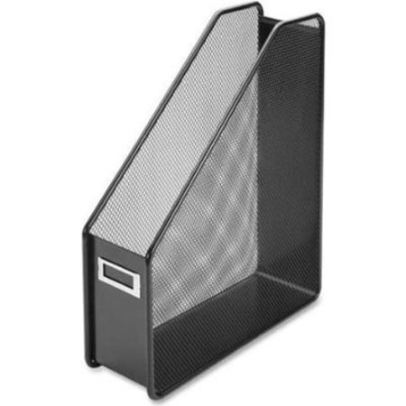 Lorell Lorell® Mesh Magazine Holder, 3-1/8"W x 10"D x 12-1/4"H, Black 84152